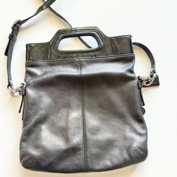 Coach 13388 Bonnie Black Leather Fold over  Crossbody Bag - Picture 7 of 10